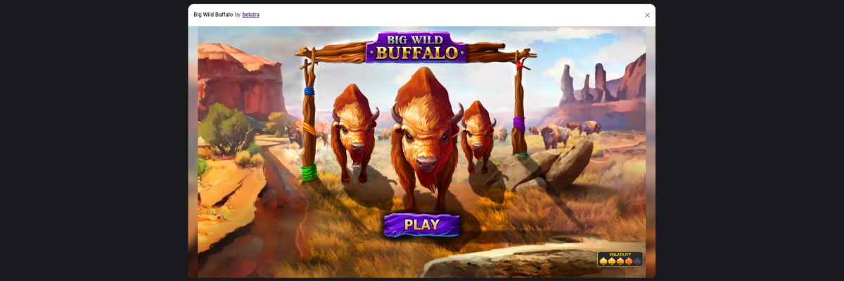 Big Wild Buffalo online pokie game