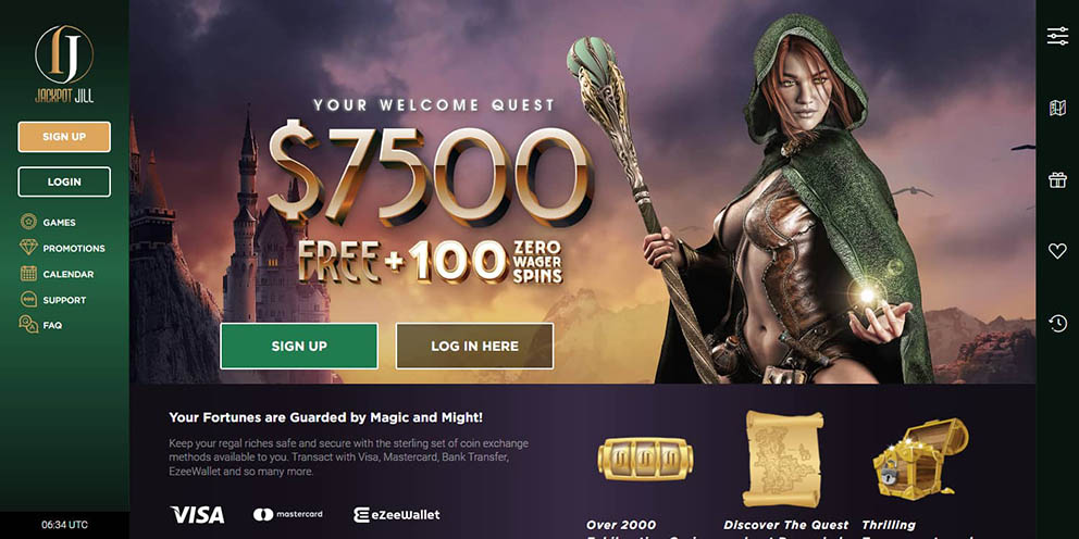 Jackpot Jill Casino sign up step 1